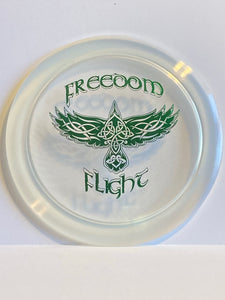 Dynamic Discs Lucid Ice Trespass W/ “Celtic Bird” stamp
