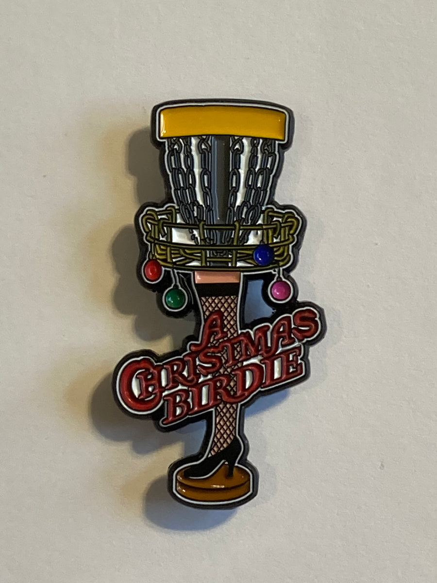 “A Christmas Birdie” Pin – Freedom Flight disc golf supply